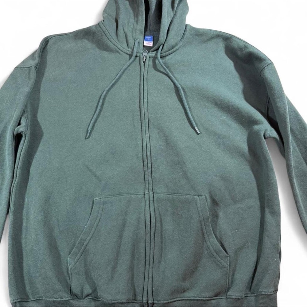 Old Navy women’s dark green so comfy Zip-Up hoodie sweater size XS - Picture 5 of 6